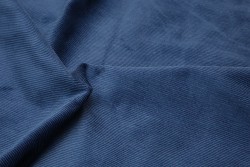 Ύφασμα κοτλέ σε μπλε χρώμα 150cm