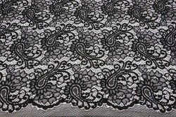 Black thin lace 130cm wide