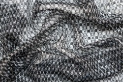 Βlack and silver lace 110cm wide