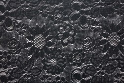 Black fabric lace 190cm wide