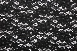 Black fabric lace 100cm wide