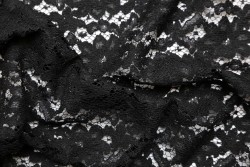 Black fabric lace 100cm wide