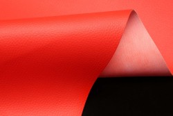 Furnishing leatherette in red color 140cm width