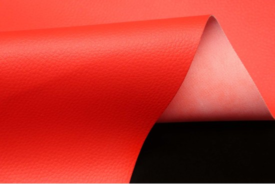 Δερματίνη επιπλώσεων σε κόκκινο χρώμα 140cm φάρδος