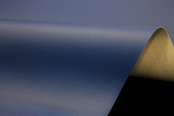 Furnishing leatherette in blue color 140cm width