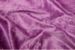 Γούνα με λεπτό πέλος σε μοβ χρώμα και φάρδος 150cm