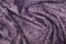Fur with fine pile in purple color and width 150cm