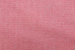 Plaid fabric in white red with a width of 140cm