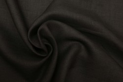Linen fabric black 150cm wide