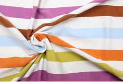 Striped mako fabric 170cm wide