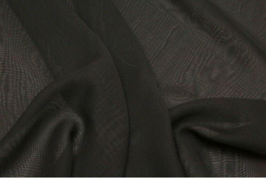 Μουσελίνα σκούρο μαύρο 150cm φάρδος