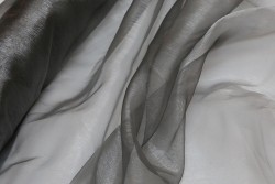 Organtine dark grey 150cm wide