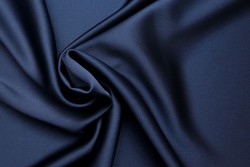 Satin rashmere dark blue 150cm width