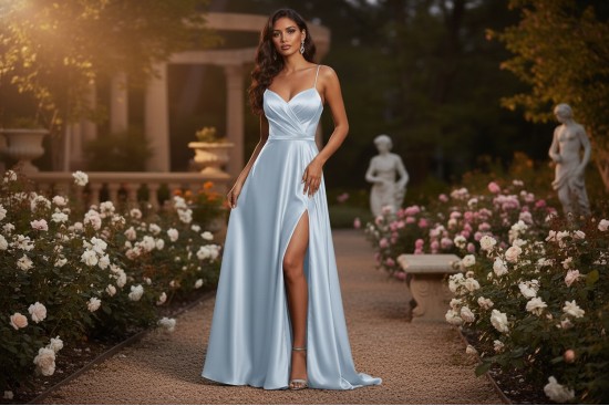 Σατέν ρασμίρ θαλασσί 150cm φάρδος