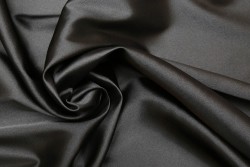 Satin  elastic black 150cm width