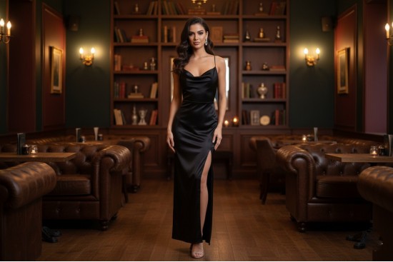 Σατέν  ελαστικό μαύρο 150cm φάρδος