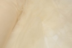 Soft tulle with a width of 160cm in beige color