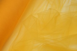Soft tulle with a width of 160cm in yellow color