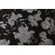 Ύφασμα βελούδο ελαστικό σε μαύρο χρώμα με ανάγλυφα σχέδια 160cm
