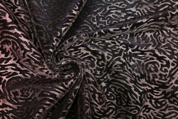 Black velvet fabric 110cm