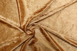 Velvet fabric in gold color 150cm