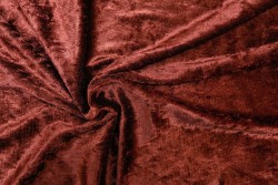 Velvet fabric in bronze color 150cm