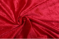 Βελουτέ ύφασμα σε κόκκινο χρώμα 150cm