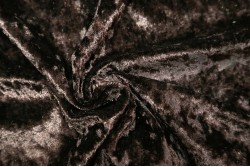 Βελουτέ ύφασμα σε καφέ μαύρο χρώμα 150cm
