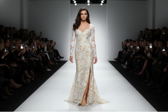 Βραδινό ύφασμα με glitter και σχέδιο άνθη φάρδους 130cm 