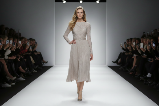 Βραδινό ύφασμα παλ εκρού με glitter φάρδους 150cm 