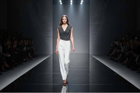 Βραδινό ύφασμα ελαστικό ζέρσεϋ με ασημί γκλίτερ και φάρδος 150cm