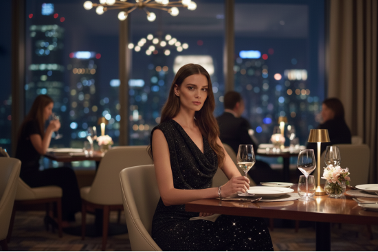 Βραδινό ύφασμα ελαστικό ζέρσεϋ μαύρο με ασημί γκλίτερ και φάρδος 150cm