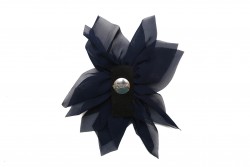 Καρφίτσα υφασμάτινη με σκούρο μπλε χρώμα και διάμετρο 150mm