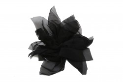 Καρφίτσα υφασμάτινη με μαύρο χρώμα και διάμετρο 150mm