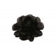 Καρφίτσα σατέν άνθος με διάμετρο 13cm σε μαύρο χρώμα