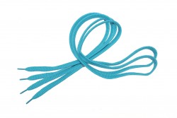 Shoe laces with a classic line in blue