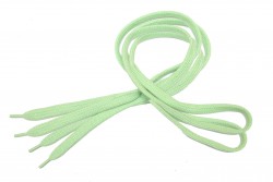 Shoe laces with a classic line in green