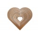 Τελάρο χειροτεχνίας ξύλινο καρδιά σε διάφορα μεγέθη 