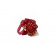 Δέστρα (δαχτυλίδι) πετσέτας με άνθος σε κόκκινο χρώμα