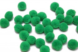 Πομ - πομ μπαλίτσες σε πράσινο χρώμα 20mm διάμετρος