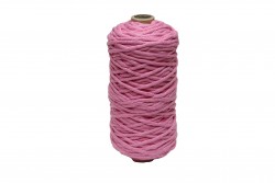 Macrame cord 100% cotton for construction pink