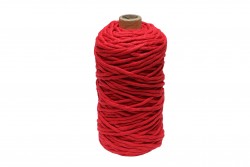 Macrame cord 100% cotton for construction red