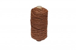 Macrame cord 100% cotton for construction brown