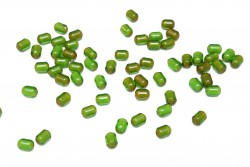 Χάντρες πλαστικές κομπολογιού 10Χ5mm σε πράσινη απόχρωση