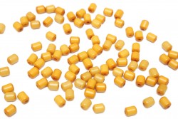 Χάντρες πλαστικές κομπολογιού 10Χ5mm σε κίτρινη απόχρωση