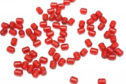 Χάντρες πλαστικές κομπολογιού 10Χ5mm σε κόκκινη απόχρωση