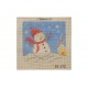 Παιδικό κιτ κεντήματος (μαξιλάρι) με σχέδιο χιονάνθρωπος 35Χ35cm (Χριστουγεννιάτικο)