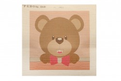 Embroidery pillow bear 