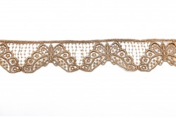 Lace beige (pink gold) metallic color 50mm