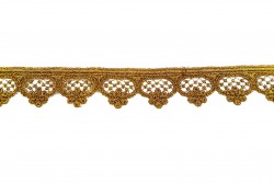 Λασέ Δαντέλα σε χρυσό μεσαίο χρώμα 26mm